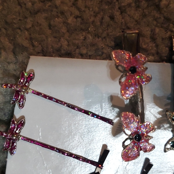 90s lady bug butter fly springy hair clips and dragonfly Bobby pins. - Picture 5 of 7